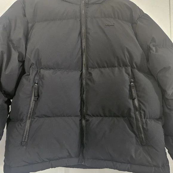 Lacoste Black Down Winter Hooded Puffer Jacket - Picture 4 of 12
